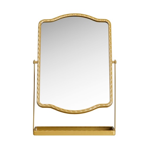 Stylehouse gold table mirror - table,