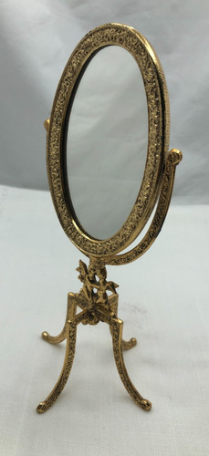 Vintage vanity gold tone - vanity,